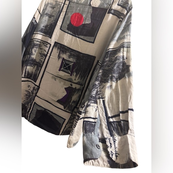 Vintage B&W Natural Issue Button Up Long Sleeve - Picture 4 of 5